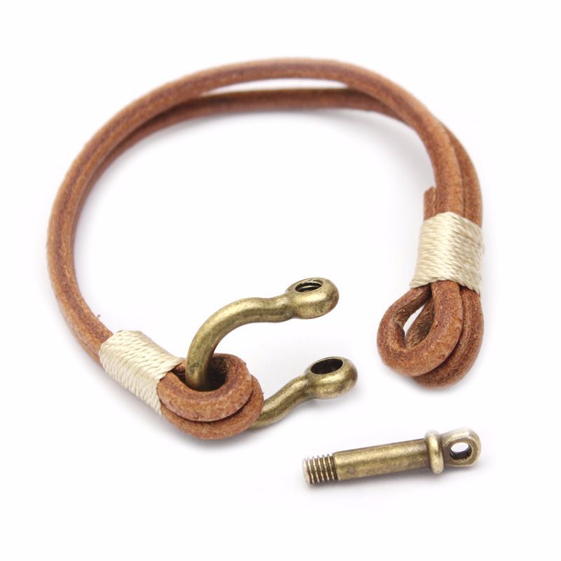 Bay Vintage Leather Horseshoe Bracelet